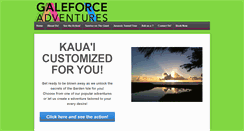 Desktop Screenshot of galeforceadventures.com